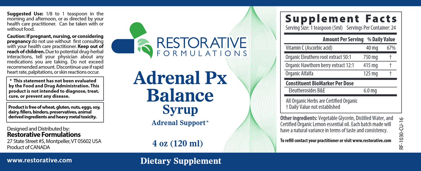 Adrenal Px Balance 4oz Syrup