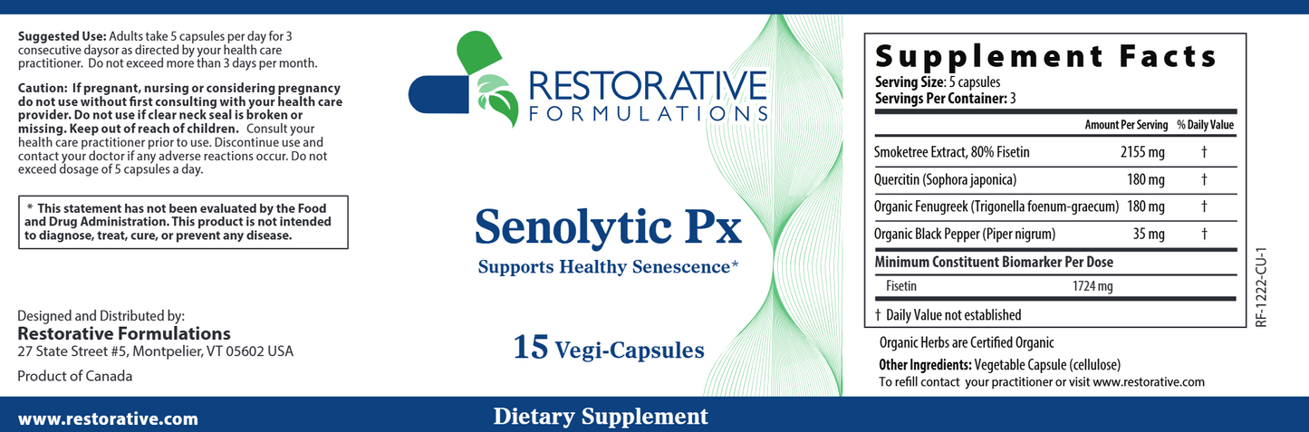 Senolytic Px 15 vegcaps