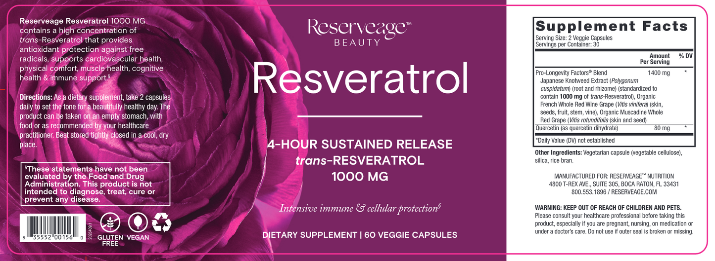 Resveratrol 1000mg 60c