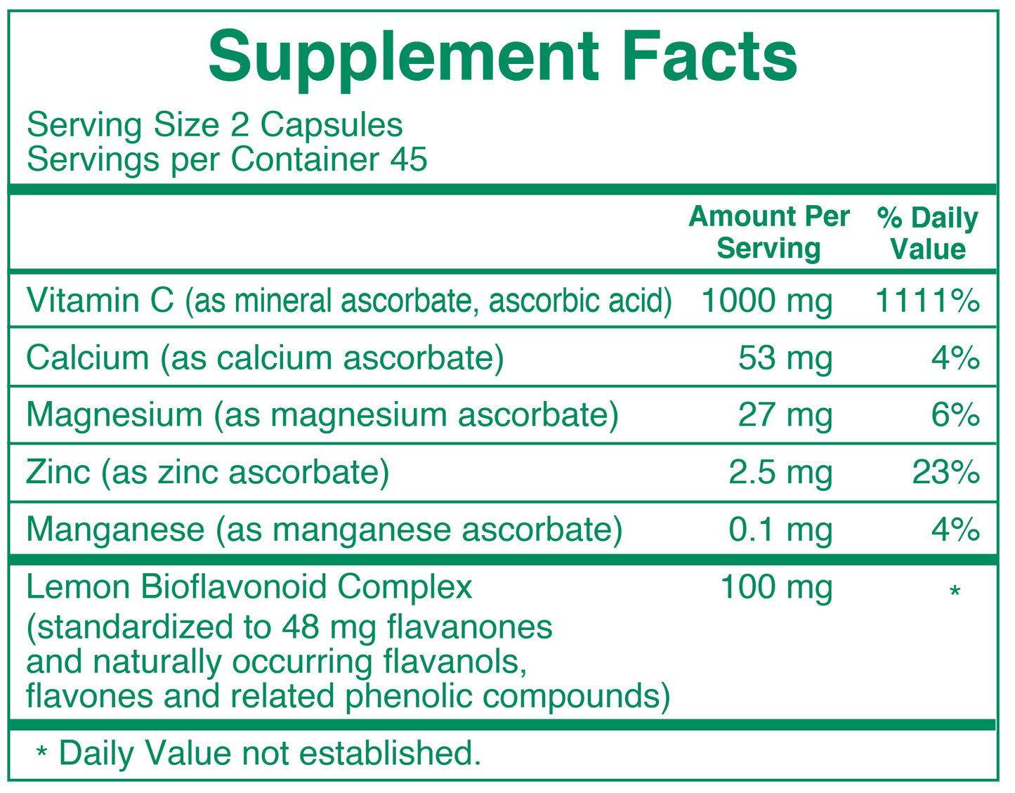 Buffered C 1000 mg 90 caps