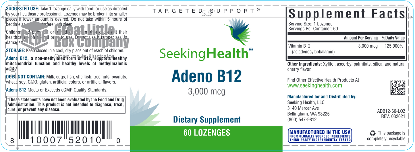 Adeno B12 3,000 mcg 60 loz