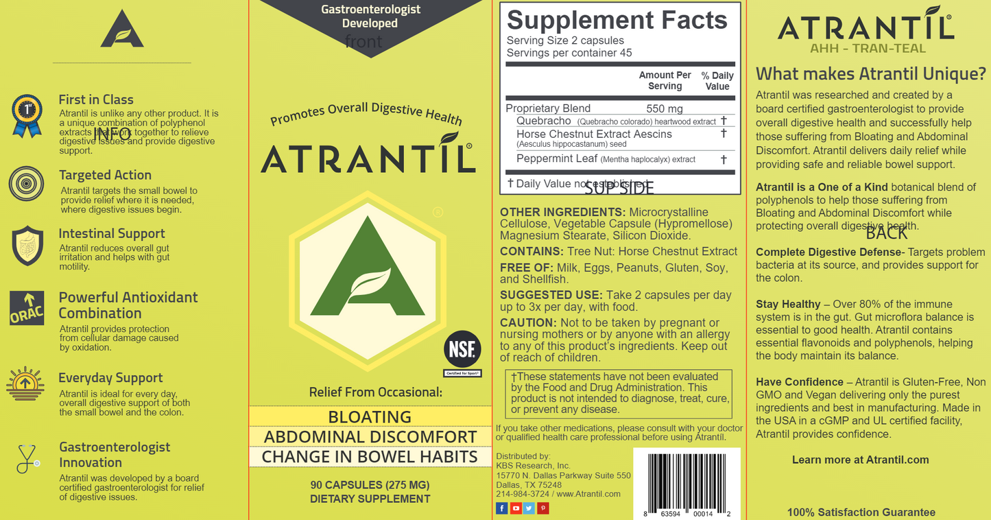 Atrantil Digestive Supplement 90 caps