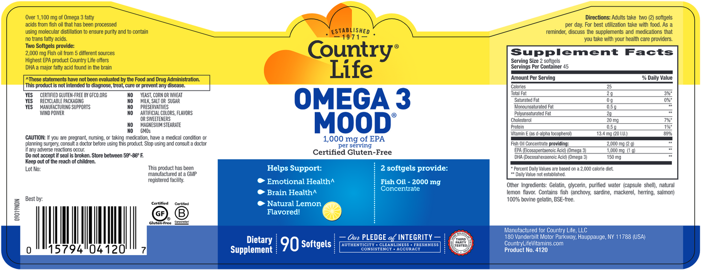 Omega 3 Mood 90 gels