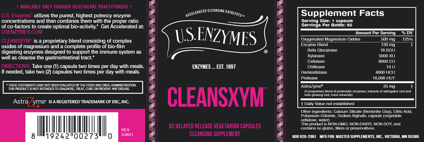 Cleansxym 62 vegcaps