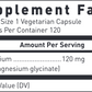 Magnesium Glycinate 120 vcaps