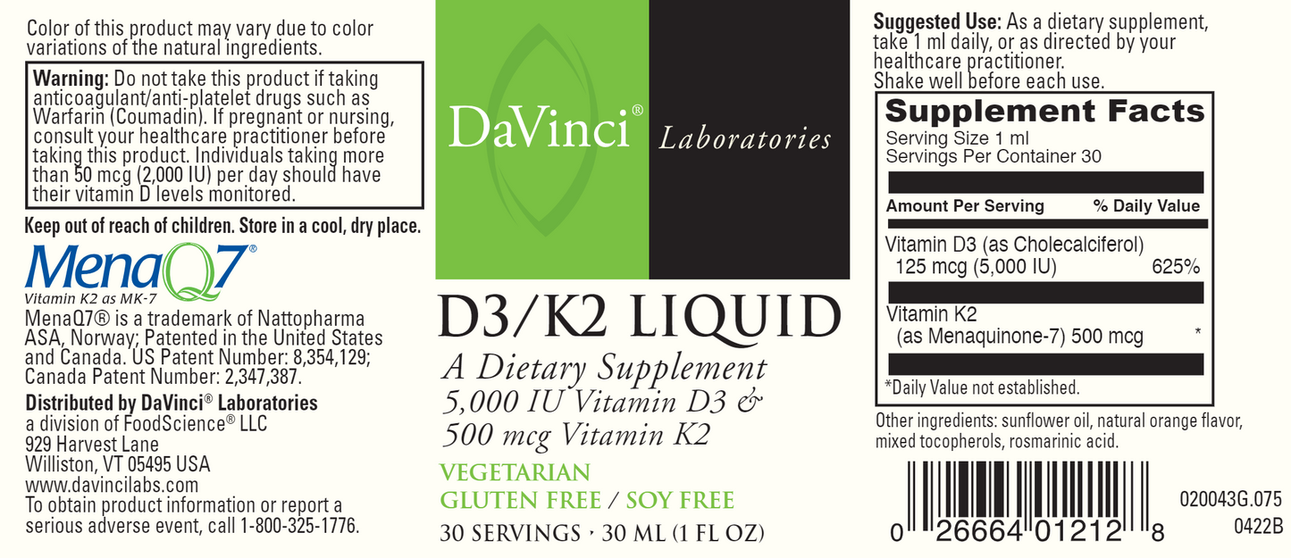 D3/K2 Liquid 1 fl oz