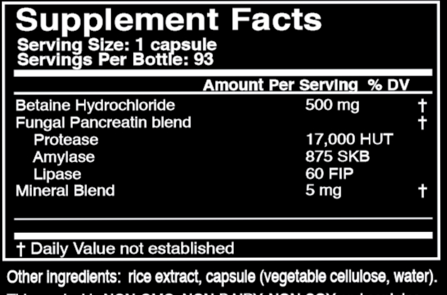 HCL-xym 93 vegcaps