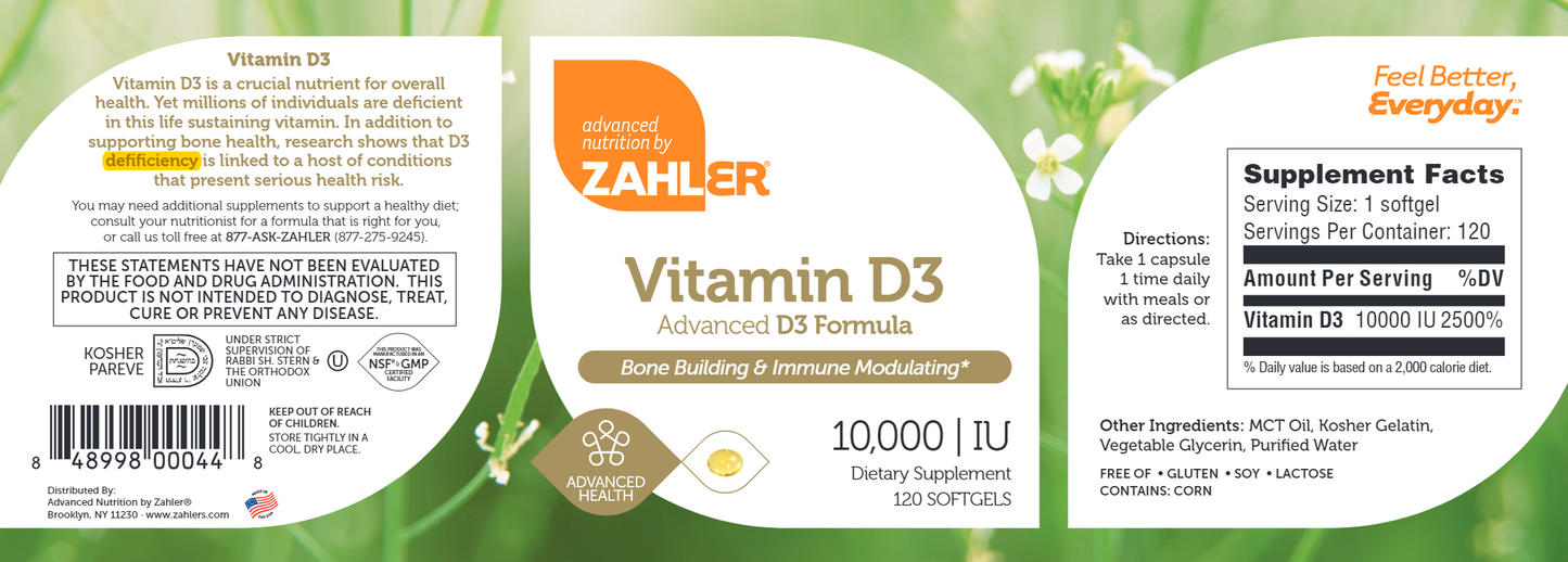 Vitamin D 10,000 IU 120 softgels