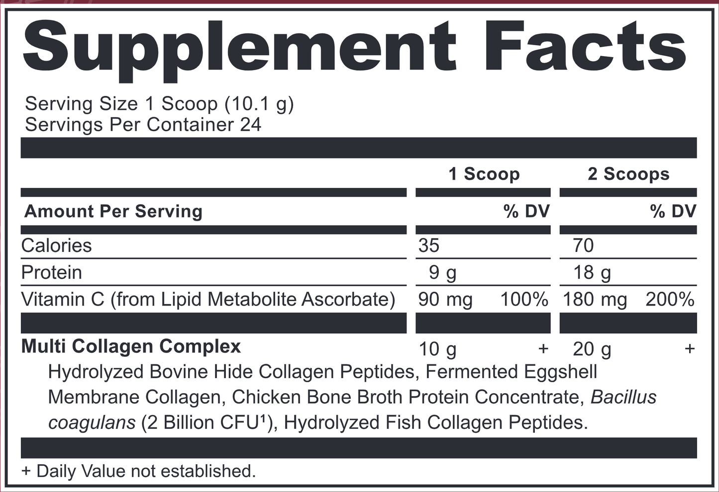 Multi Collagen Protein Powder 24 Srv