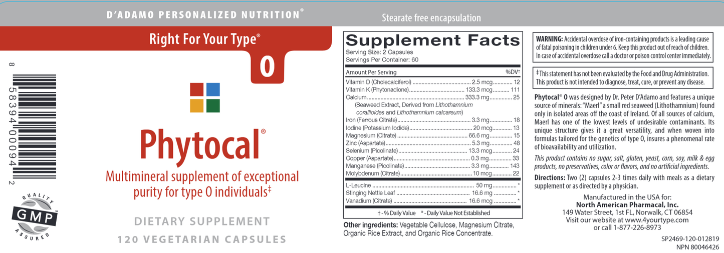 Phytocal O 120 vegcaps