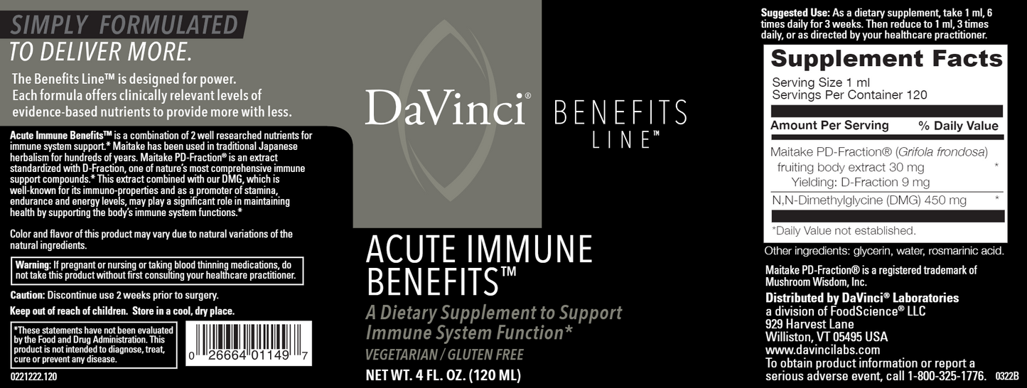 Acute Immune Benefits 4 fl oz