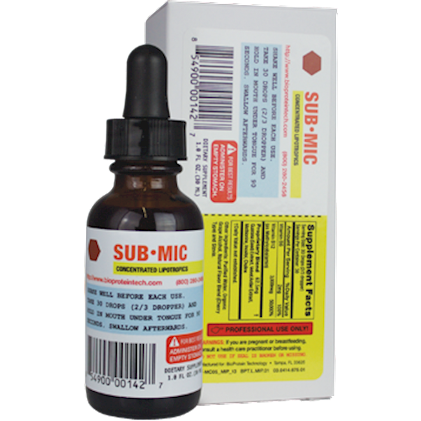 Sub-MIC 1 fl oz