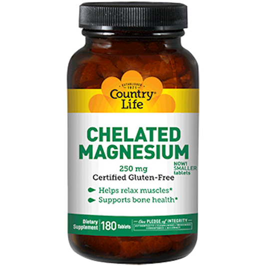 Chelated Magnesium 250 mg 180 tabs