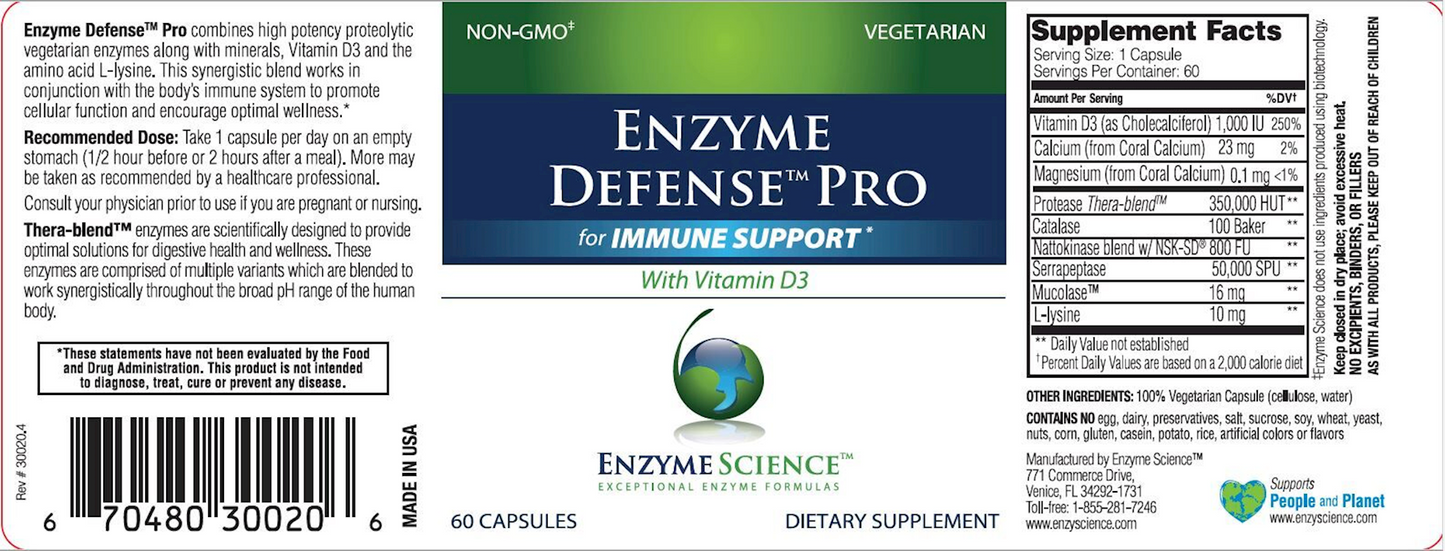 Enzyme Defense™ Pro 60 Capsules