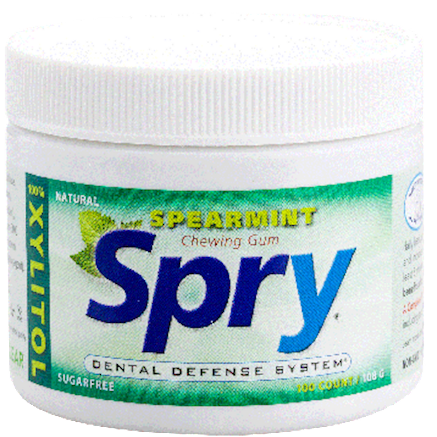 Spry Xylitol Gum Spearmint 100 ct