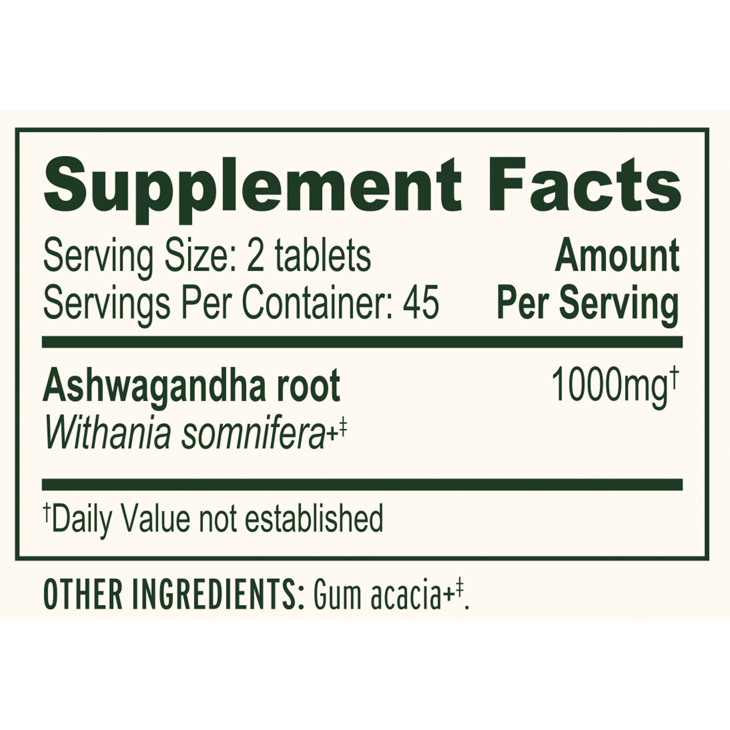 Ashwagandha Tablets 90 tabs