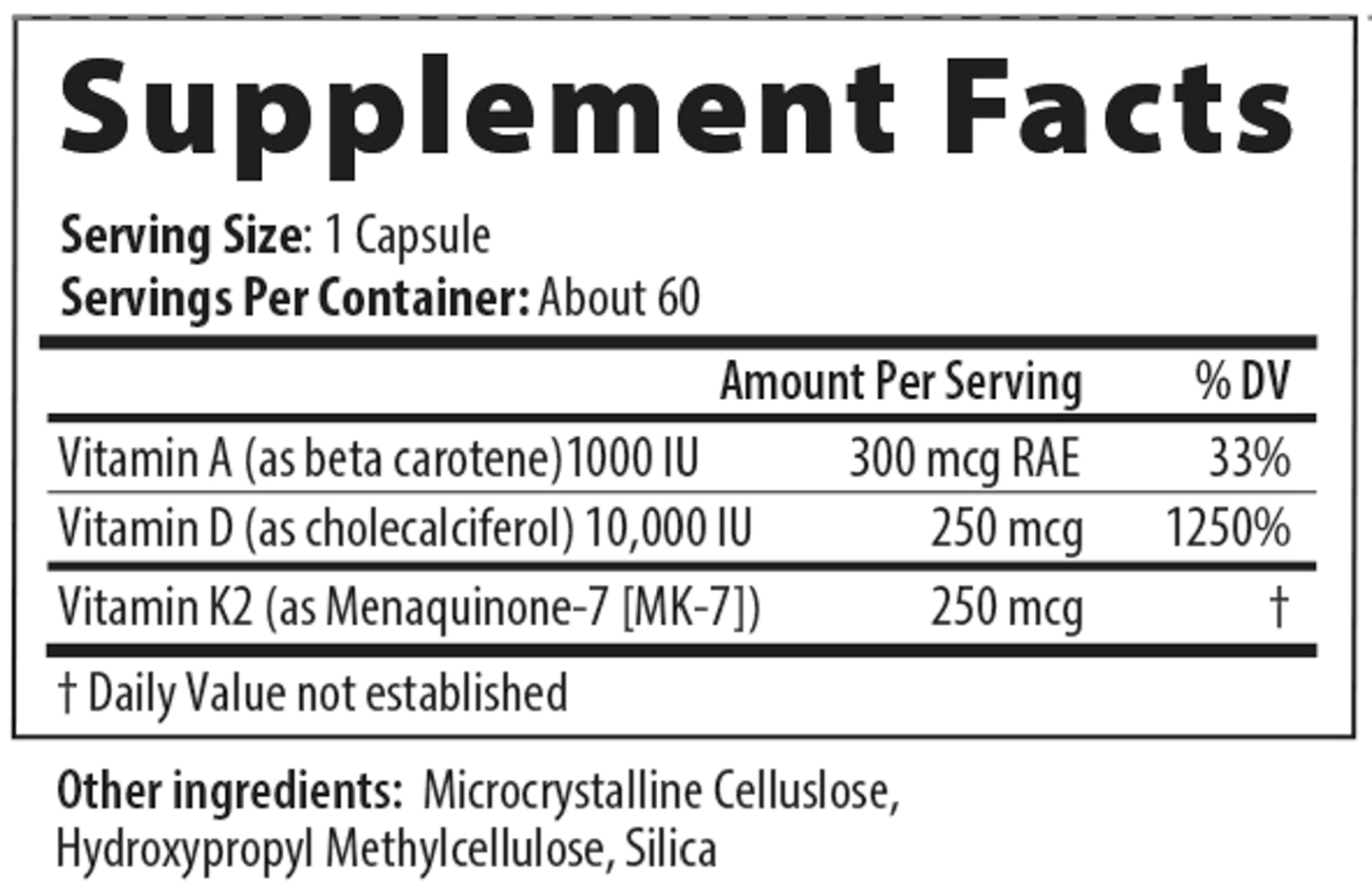 Vitamin D3 Balance 60 vegi Caps