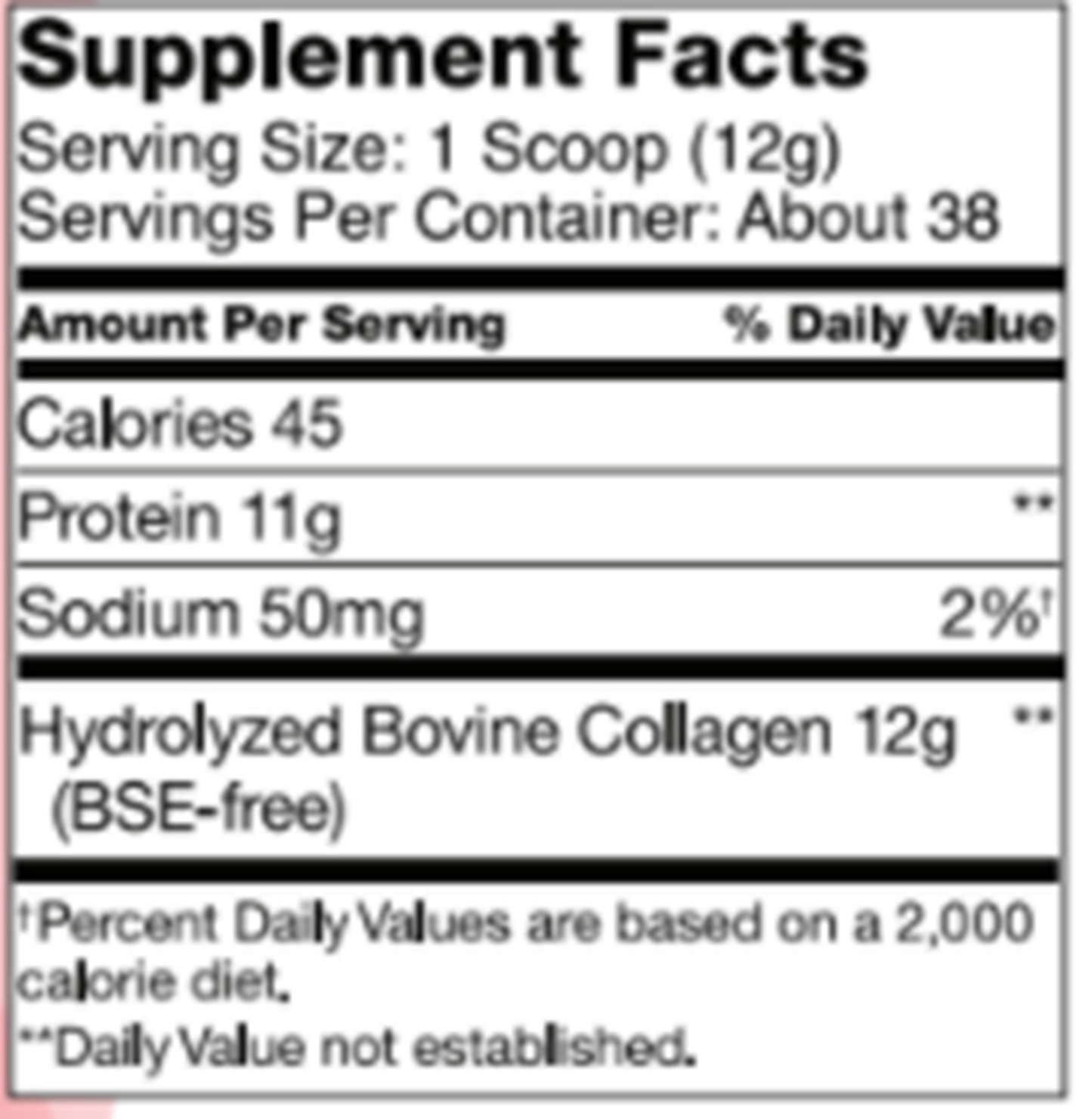 Collagen Hydrolysate Container 1 lb