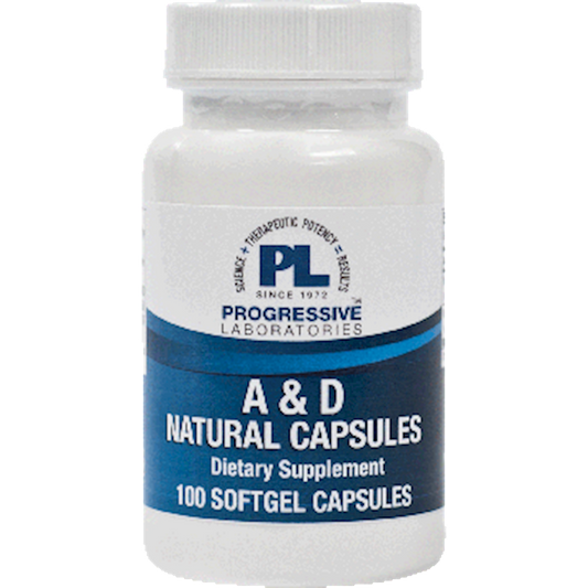 A & D Natural Capsules 100 gels